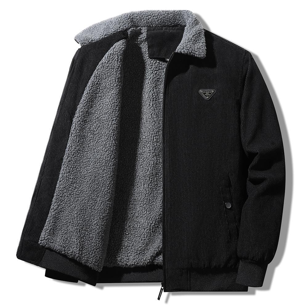 

Мужское пальто осенне-зимнее плюс бархатное утолщенное хлопковое пальто из овечьей шерсти хлопковое пальто повседневное пальто теплое мужское хлопковое пальто 5XL