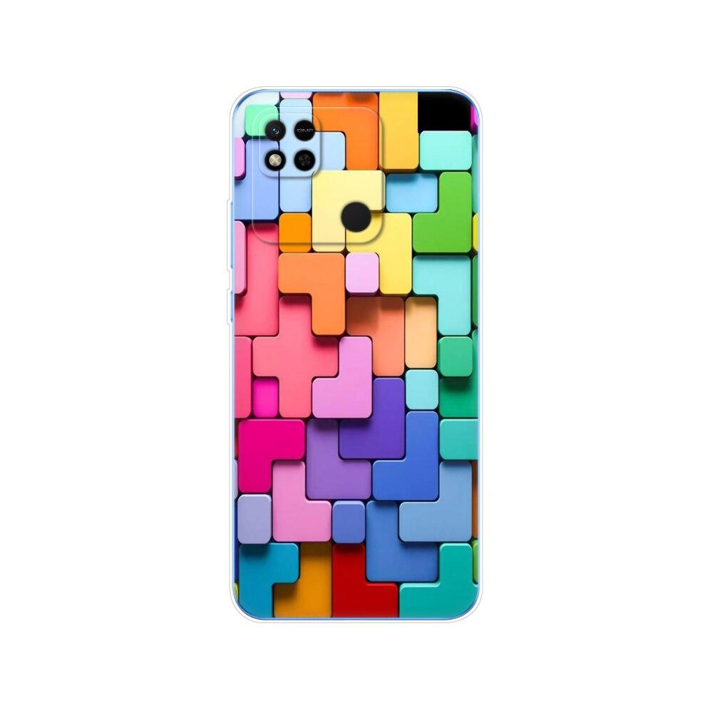 For Redmi 10A Case Back Cover For Xiaomi Redmi 10A Phone Case Redmi10A Bag Tpu Soft Silicon Protective Bumper Etui Funda Coque
