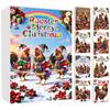 Christmas Chicken Advent Calendar With Acrylic Hangings For Holiday Decor And Gift Giving