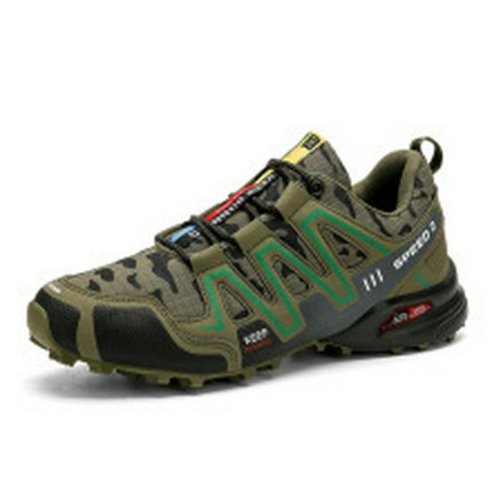 Men's Outdoor Thick-Soled Hiking and Trail Running Shoes - Casual, Cross-Country, and Mountaineering Footwear for Couples