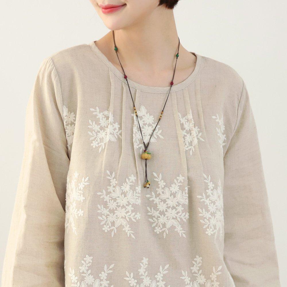 

Pumpkin Gemstone Necklace / Madame Missy, Middle-Aged Woman, Large Size, 40s-50s