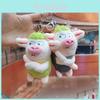 Adorable Green Pig Keychain Plush Toy Cute Animal Stuffed Doll For Kids Gift