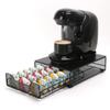 Horevo Compact UCC Drip Pod Capsule Storage Drawer, Coffee Capsule Organizer, Coffee Capsule Holder, Coffee Maker Stand, Metal, Holds 24 Capsules.