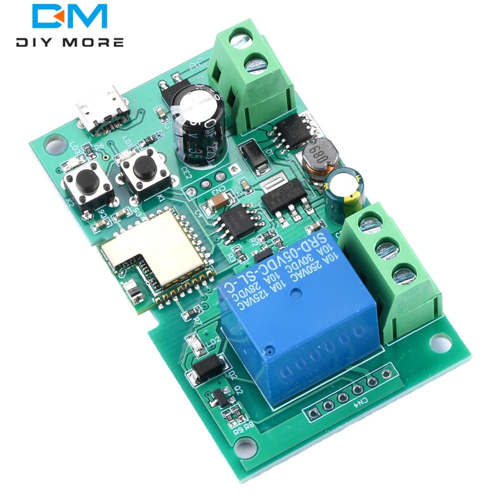 Ewelink Wifi Jogging/self-locking Relay Garage Door Open Module 1 Way 5V/DC7-32V Wireless Remote Control Turn on PC Garage Door