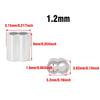 30/50PCS M1.2 M1.5 M2 M3 M4 Aluminum Crimping Loop Sleeve Double Hole Wire Rope Sleeves Steel Wire Loops Clip Fixed Accessories