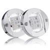 Marine Transom RV Yacht 6 LED Stern Signal Light Round Stainless Steel Tail Lamp