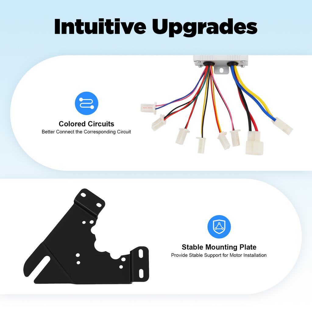 36V 350W Zestaw do Konwersji Roweru Elektrycznego Zestaw Silnika Szczotkowego E-Bike Napęd Łańcuchowy Lewy Zestaw do Konwersji Elektrycznego Roweru Górskiego