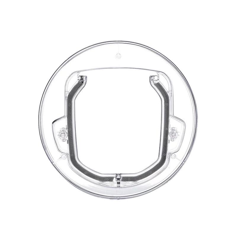 Transparent Round Pet Door for Cats and Dogs - Easy Entry/Exit