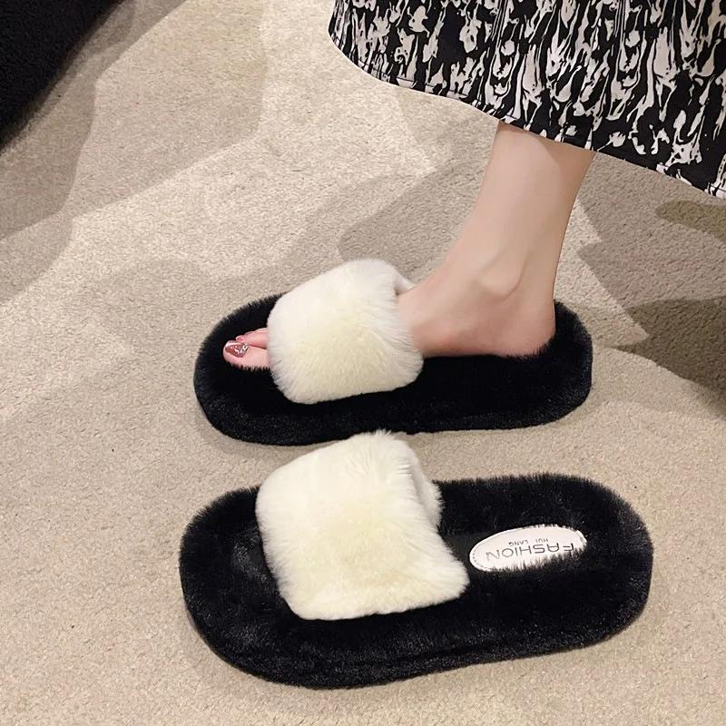 Slippers Women 2024 Autumn and Winter New Simple Fashion Home Warm Slippers