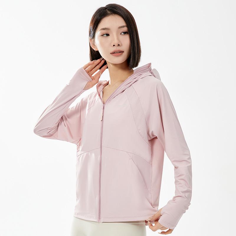 

Женская куртка с защитой от солнца UPF50+ и ледяной прохладой с черным козырьком XXL розовый