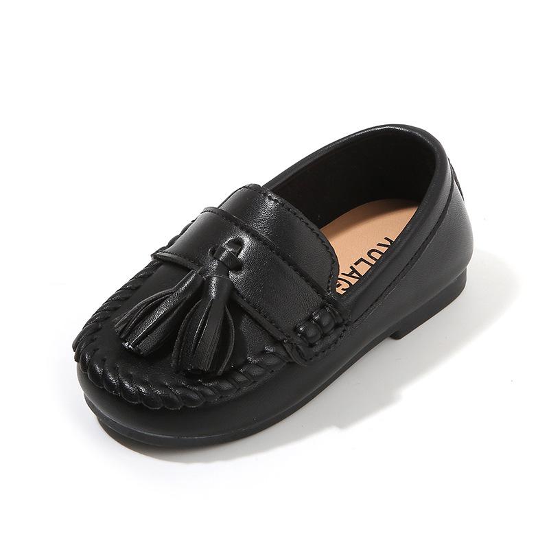 Dziecięce Skórzane Buty Mary Jane - Wiosna/Jesień 2025 Wsuwane Miękka Podeszwa dla Chłopców i Dziewcząt