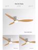 Nordic Silent Ceiling Fan Light for Home, Restaurant, and Commercial Use