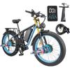 Keteles K800 Pro Electric Bike, 2×1000W Dual Motor, 48V 23Ah Battery, 26*4.0'' Fat Tires, Hydraulic Disc Brake, Color Display