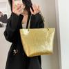 Marke Mode Lässig Damen Schultertaschen Krokodilmuster Handtasche PU Leder Damen Große Tragetasche für Damen Reise CLE