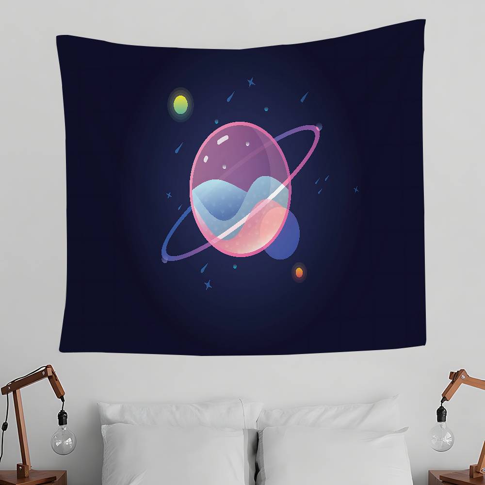Space Tapestry Wall Hanging Tapestry Art Deco Blanket Curtain Hanging At Home Bedroom Living Room Decor