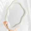 2PCS Artistic Ceramic Trays with Cloud Shape for Modern Home Enhancement and Photo Event Blending Seamlessly Anywhere