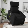 Vidaxl Reclining Lift Chair with Massage, Electric, Black