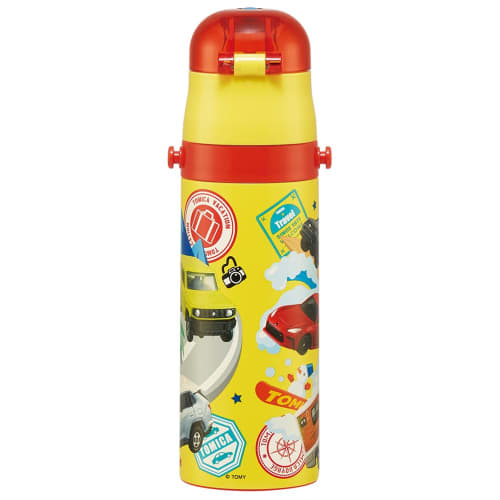 Skater Children's Stainless Steel Water Bottle Direct Drinking 470ml Tomica 24 Child-friendly Lightweight Type Cold Storage Boys Waterbottle Sports Bo