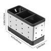 Black Chopsticks Cage Silver Cutlery Storage Racks Chopstick Spoon Storage Box  for Kitchen
