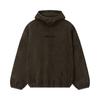 Fear of God Essentials Suede Fleece Modern Hoodie Brown Men Tops 192HO256943F