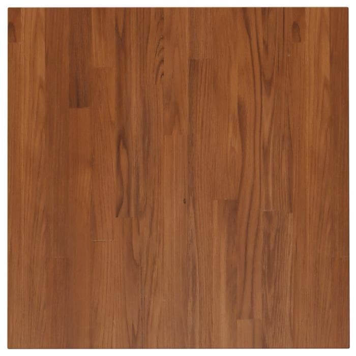 343016 vidaXL Square Table Top Dark Brown60x60x1.5cm Treated Oak Wood