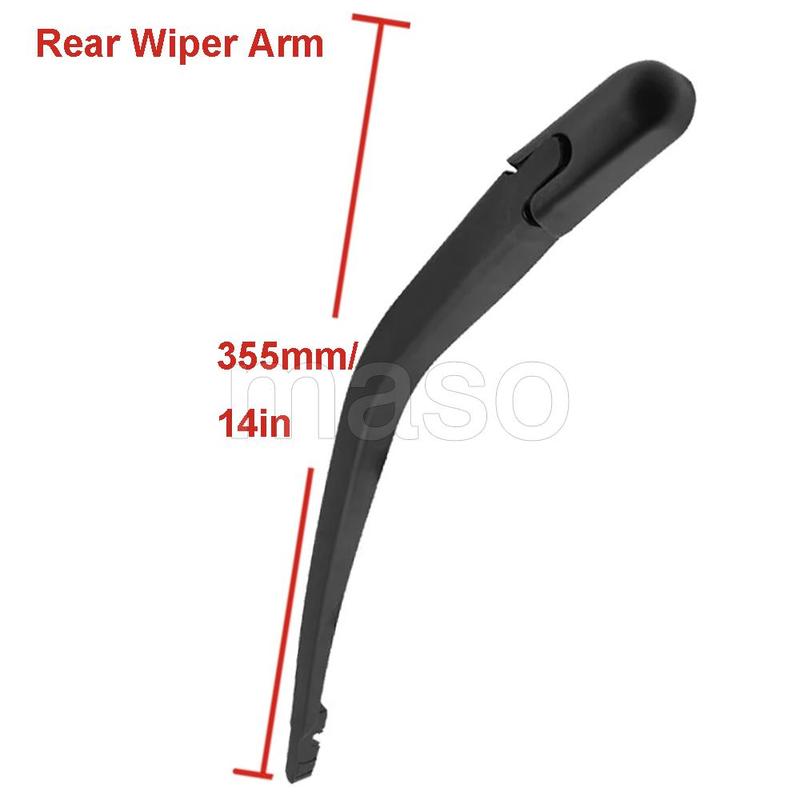 For Mitsubishi Colt MK5 2004-on Rear Wiper Blade and Arm Kit Wiper Arm  Wiper Blade  Rear Windshield Wiper Arm Blade Set