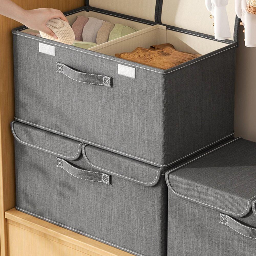 Foldable Closet Storage Container Reinforced Handles Toy Storage Organizer  Underwear Storage