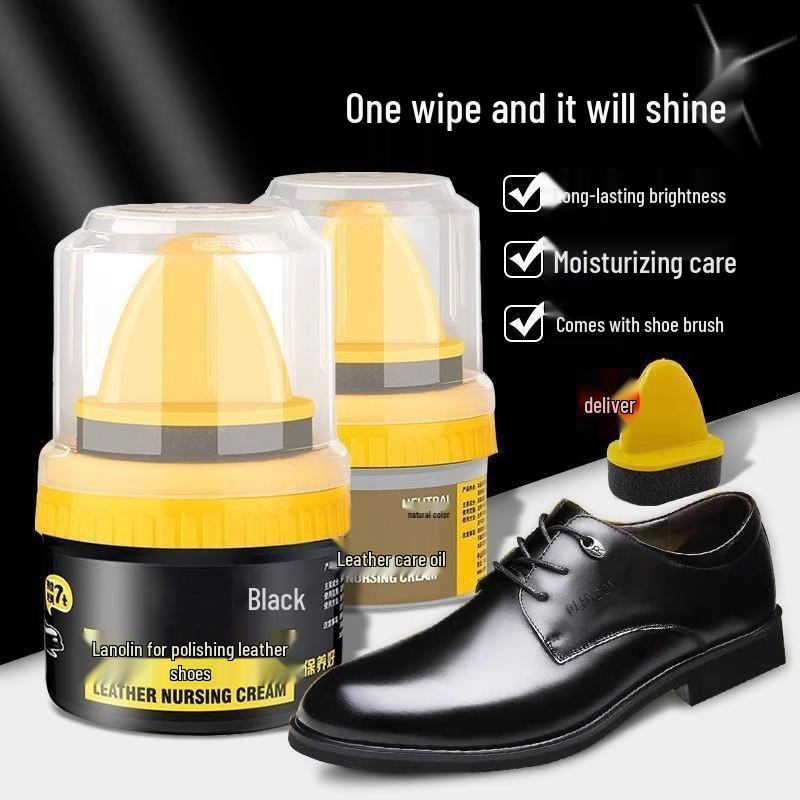High-Grade Universal Leather Shoe Polish - 3 Bottles: Black Maintenance & Care