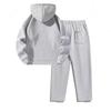 Women's 2-Piece Set Casual Turn-Down Collar Half-Zip Sweatshirt and Wide-Leg Pants Tracksuit Set