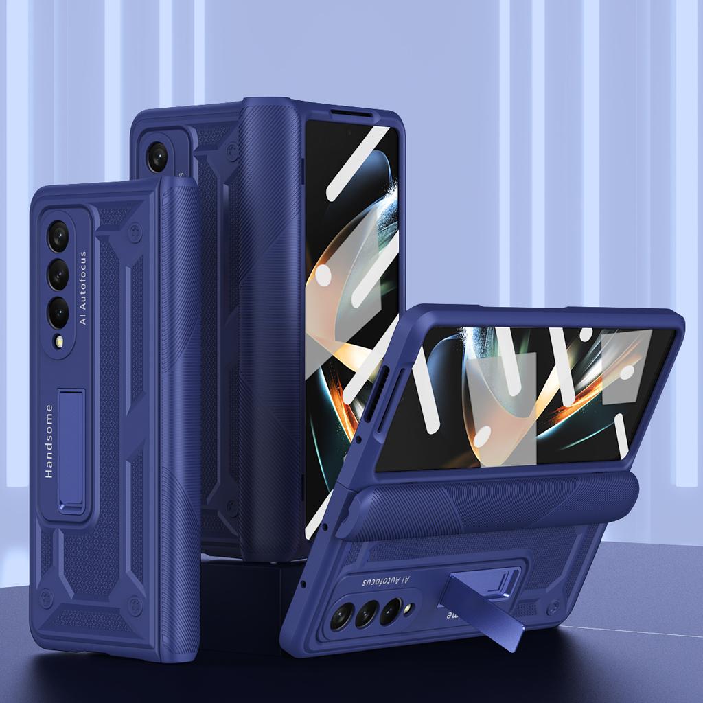 Shockproof Folding Bag Case for Samsung Galaxy Z Fold 4 5 5G Fold3 Fold4 Fold2 Fold5 Fold 3 2 Zfold4 Front Glass Film Coque