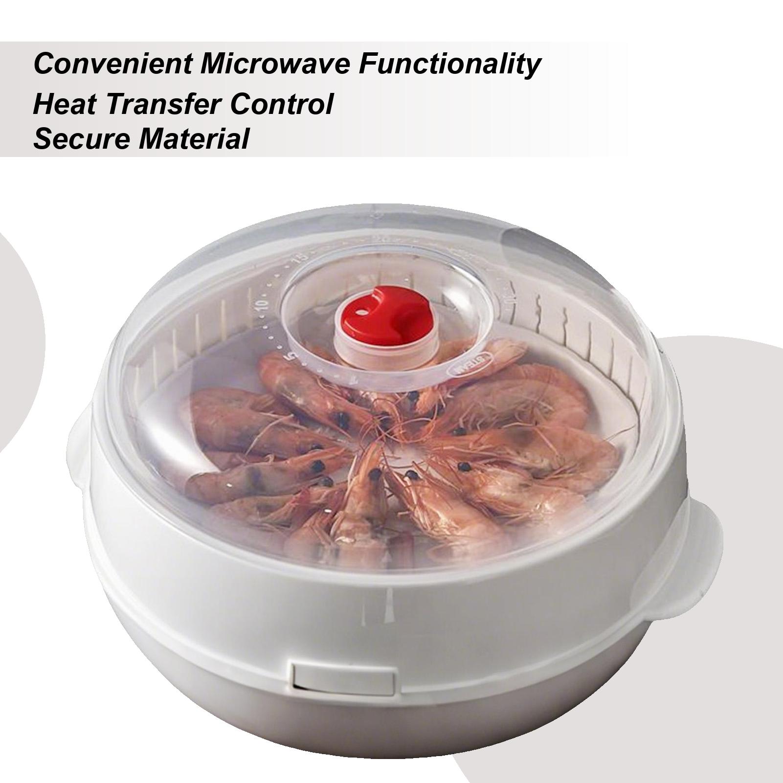 Microwave Steamer Food Steaming Cookware Microwave Steamer with Lid and Tray for Vegetable Rice Egg Dumpling Noodle Cooking China Mainland
