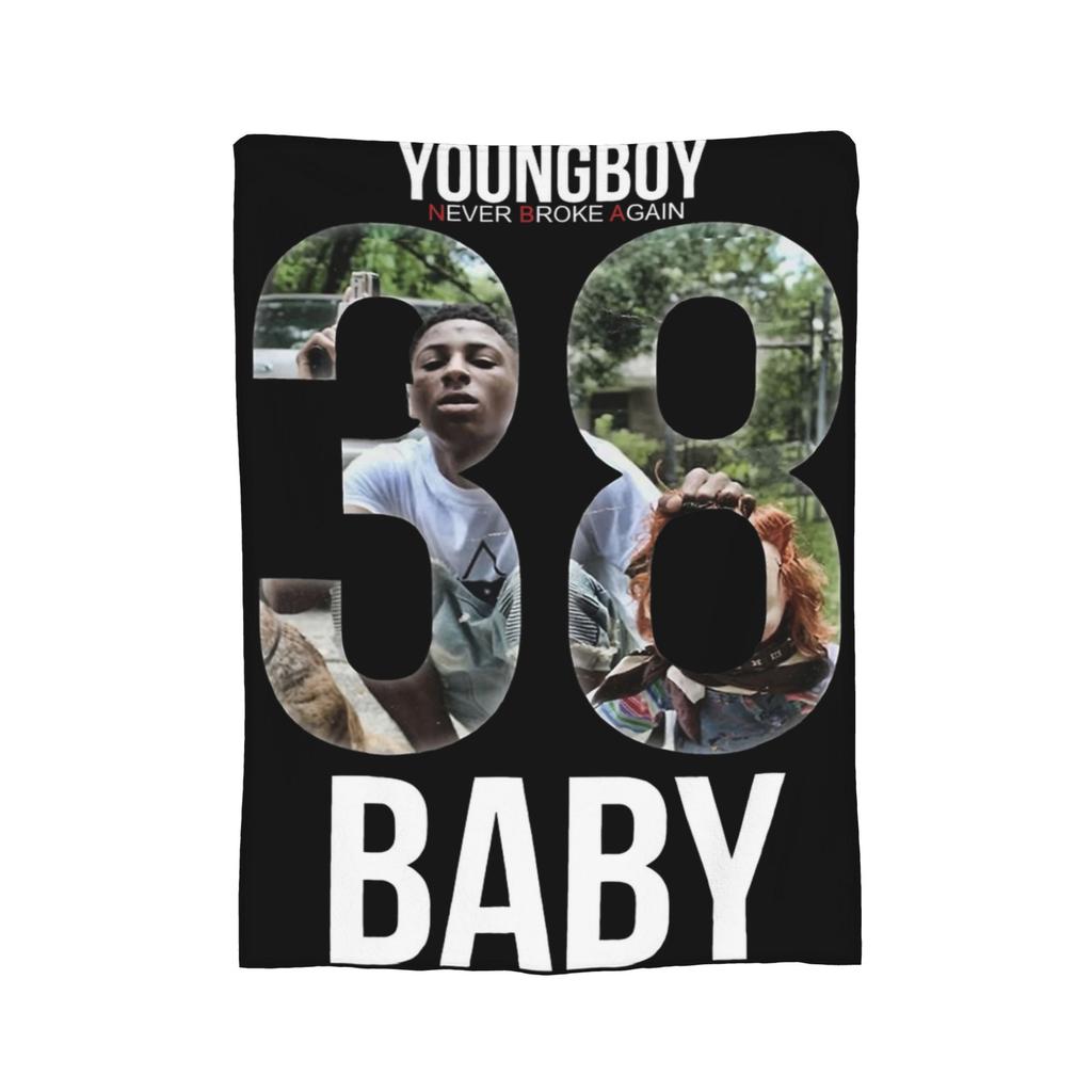 Rapper Young Boy Never Broke Again MASA Tour 2025 Throw Blanket for Couch Soft Cozy Plush Blanket Bedspreads for All Seasons