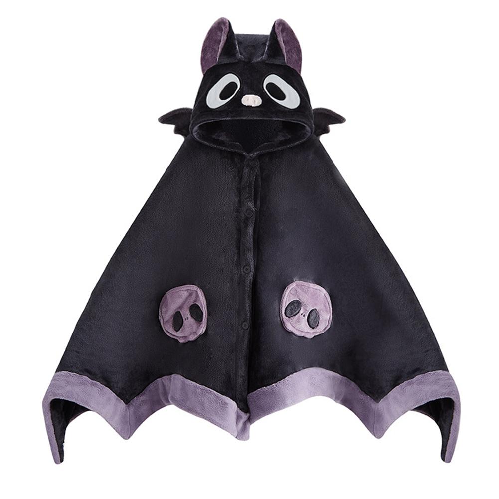 Cute Shark/Bat Air Conditioned Coral Fleece Nap Robe Shoulder Shawl Style Home Clothes Comfortable Soft Material Autumn Season
