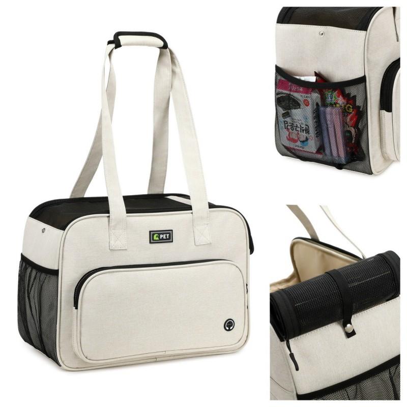 Pet Carrier Bag Small Dogs Cats Portable Handbag Large Capacity Soft-sided Travel