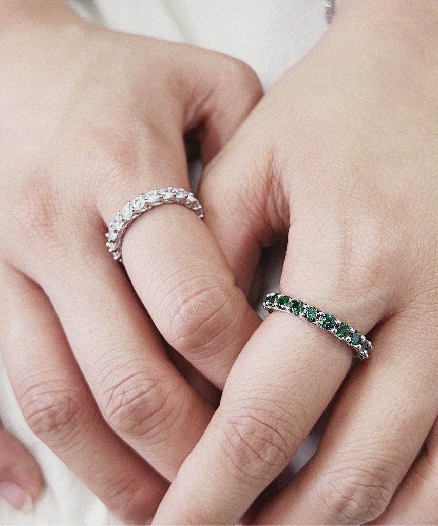 Valik [925 Silver] No. 74 Eternity Ring (Tennis Ring)