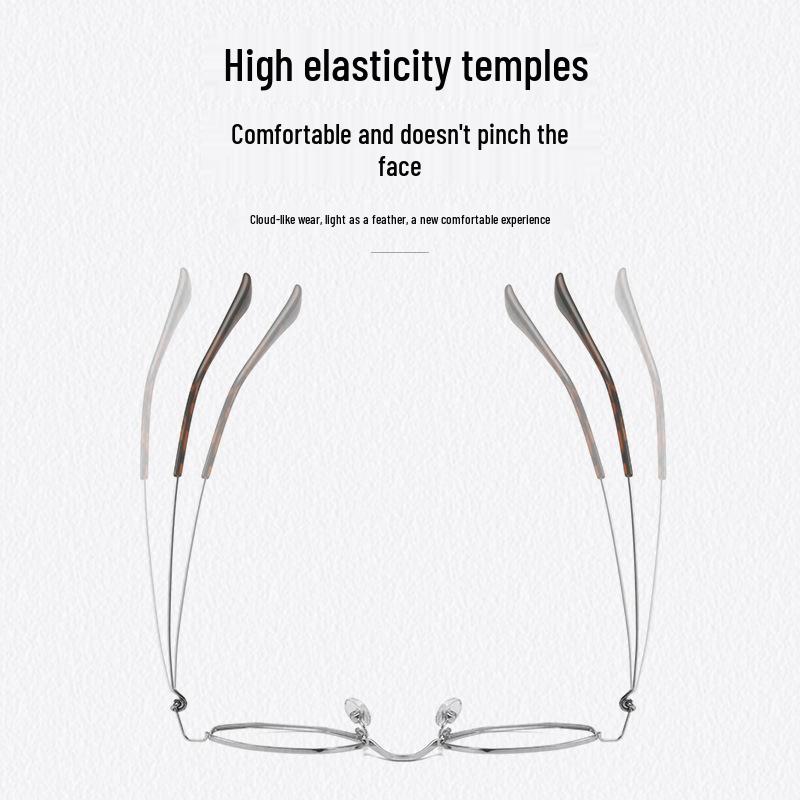 Extra malé brýlové obruby v univerzitním stylu z čistého titanu, 47mm mnohoúhelník, pro ženy s jednoduchým obličejem, model 98722 kompatibilní s dioptrickými čočkami