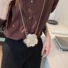 Acrylic Banquet Chain Bag Silver Funny Party Bag Mini Bright Flower Shoulder Bag  Gift