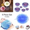 Source European Standard Silicone Six-piece Set Fresh-keeping Cover Stretch Bowl Cover Refrigerator Microwave Seal Fresh-keeping Film