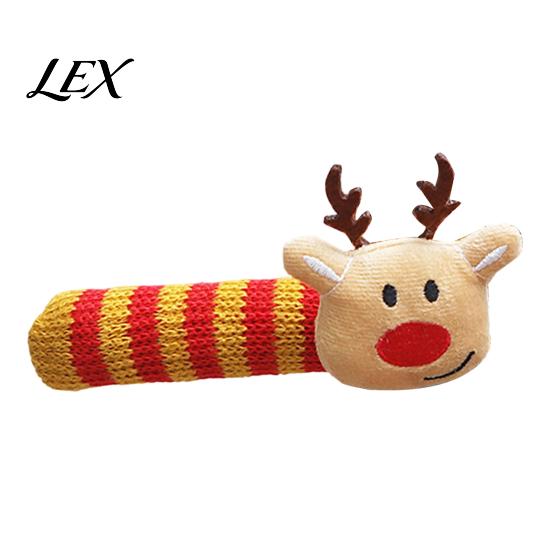 Holiday Home Decoration Accessories Knitted Christmas Doorknob Covers, Santa Reindeer Decor, Anti?Slip Protector Sleeves, Door Supplies Handle