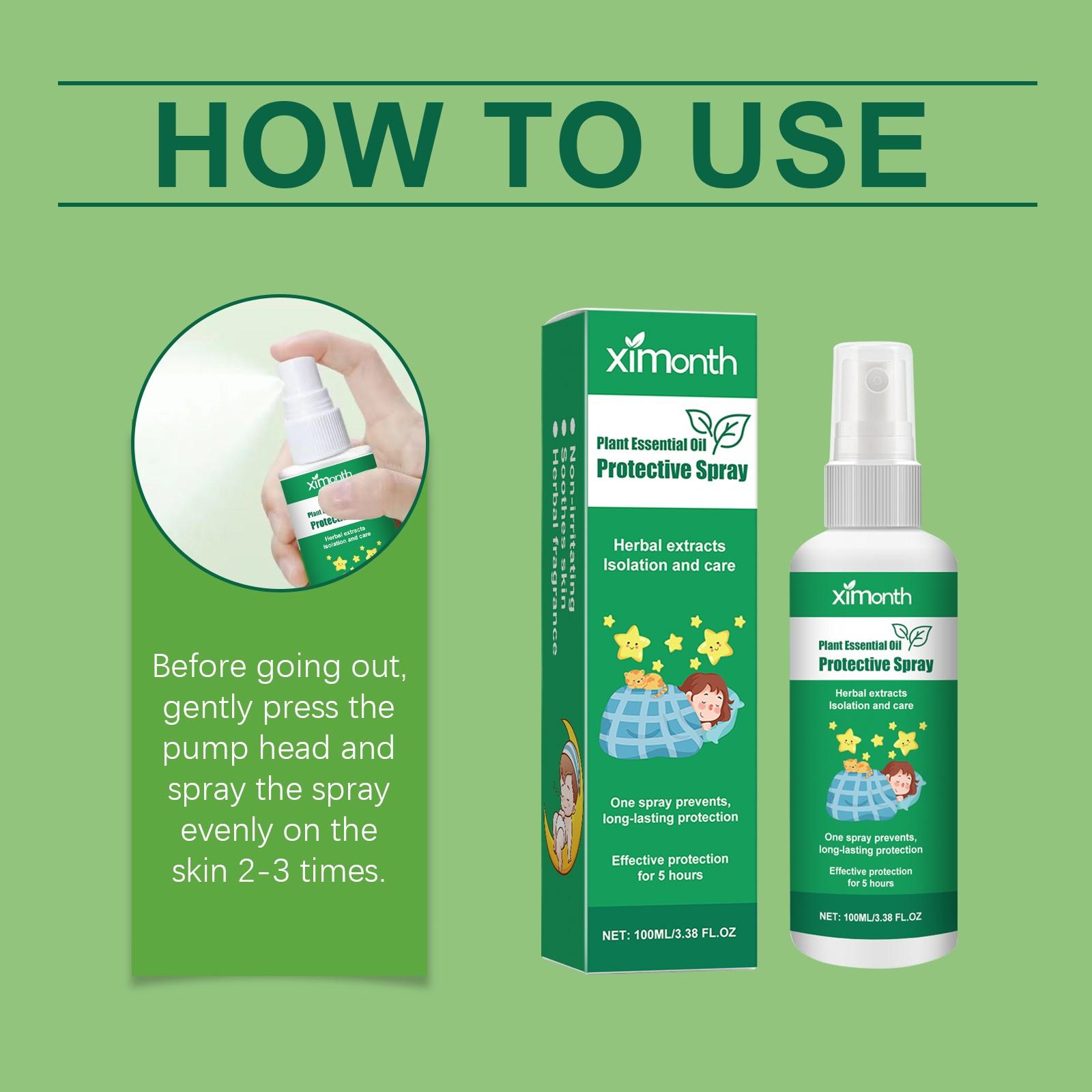 Защитный летний спрей Растительное масло для улицы Антимоскитный спрей Противомоскитные — фото 7