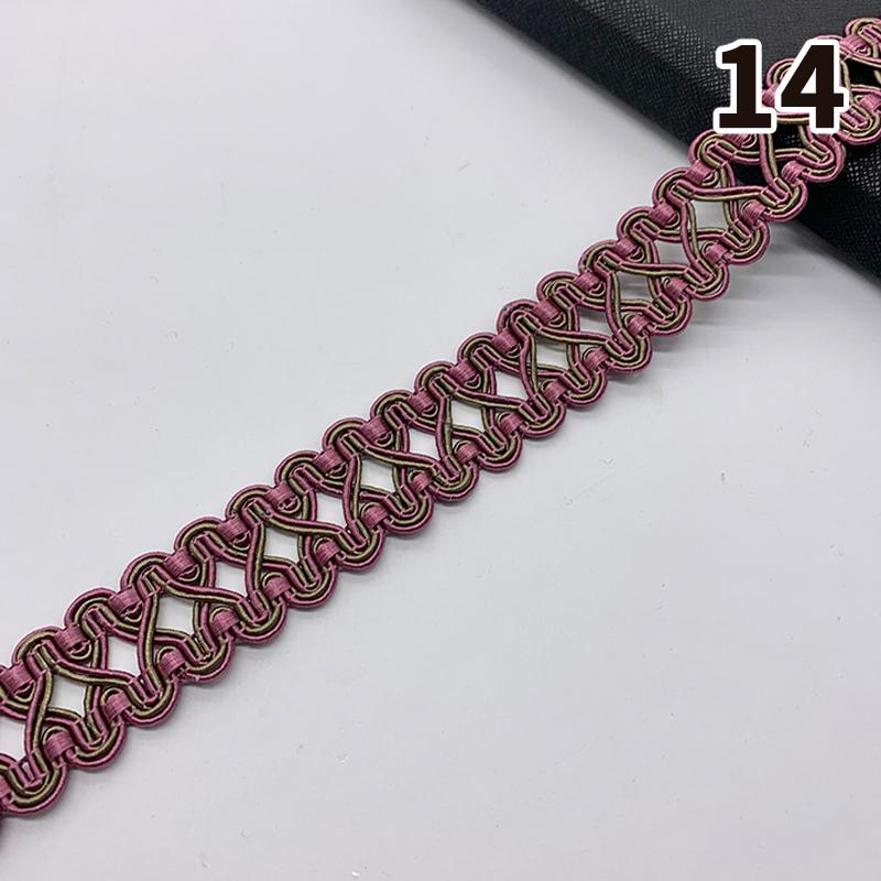 11,5–12 Meter Quastenbesatz, Spitzenband, 3 cm Breite, Spitzenbesatz, Fransen zum Nähen von Vorhängen, Heimpolstern, DIY-Zubehör