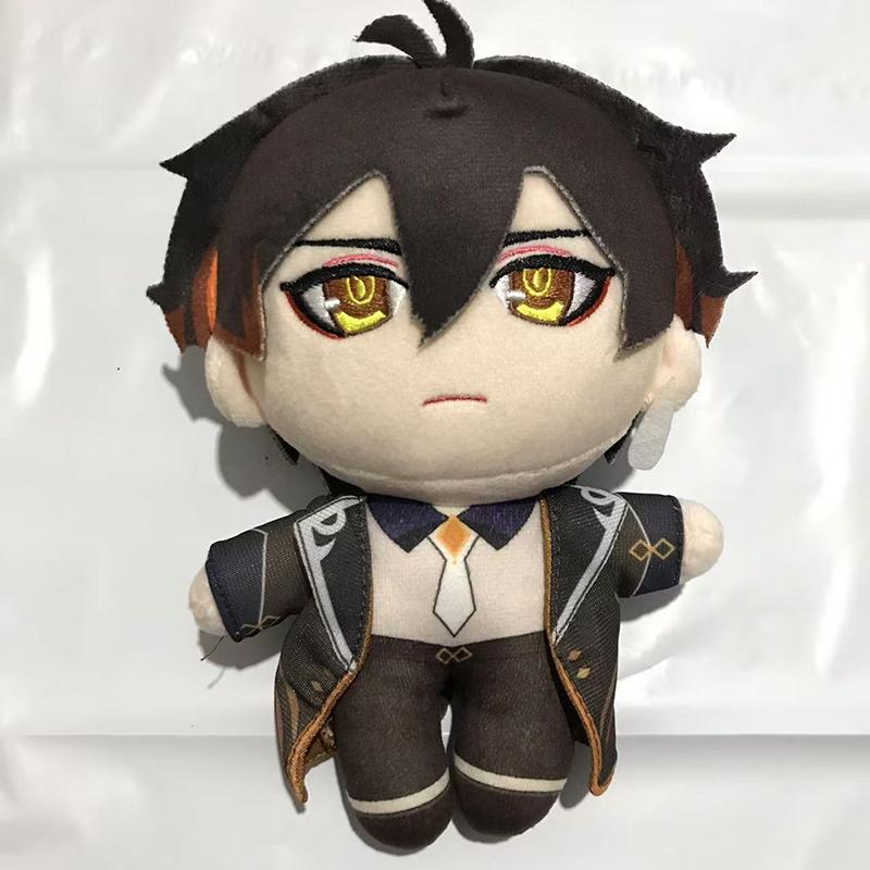 20cm Genshin Impact Zhong Li Plush Doll Pillows Cosplay Cartoon Props Accessories Adult Children Christmas Gifts