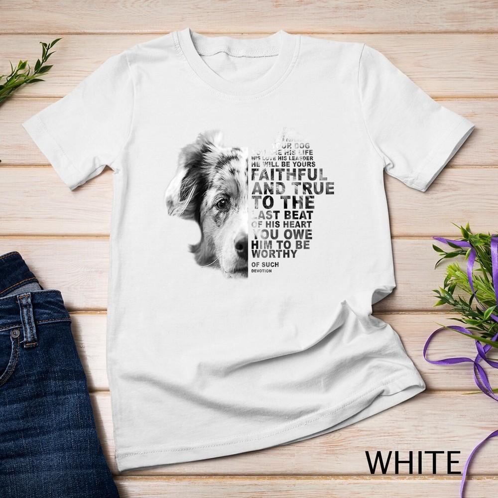 Je Váš přítel Váš partner Váš pes Australský ovčák Unisexové tričko