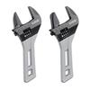 1Pcs Durable 5/6/8 Inch Universal Spanner Steel Mini Adjustable Wrench Large Open 0-45mm Short Handle Tool For Bathroom Pipes