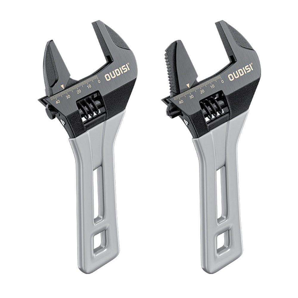 1Pcs Durable 5/6/8 Inch Universal Spanner Steel Mini Adjustable Wrench Large Open 0-45mm Short Handle Tool For Bathroom Pipes