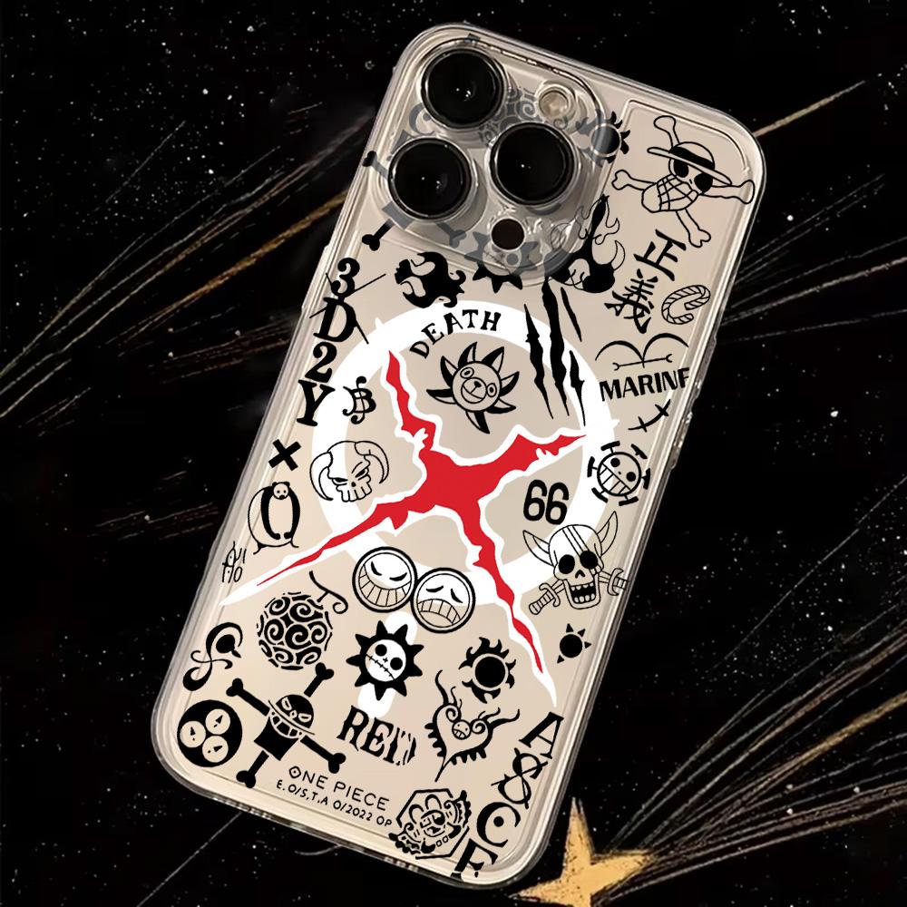 Anime Ones Pieces Luffys Magnetic Phone Case for iPhone 17 16 15 14 13 12 11 8 7 Air Plus Pro Max X XR XSMax Soft Clear Tpu