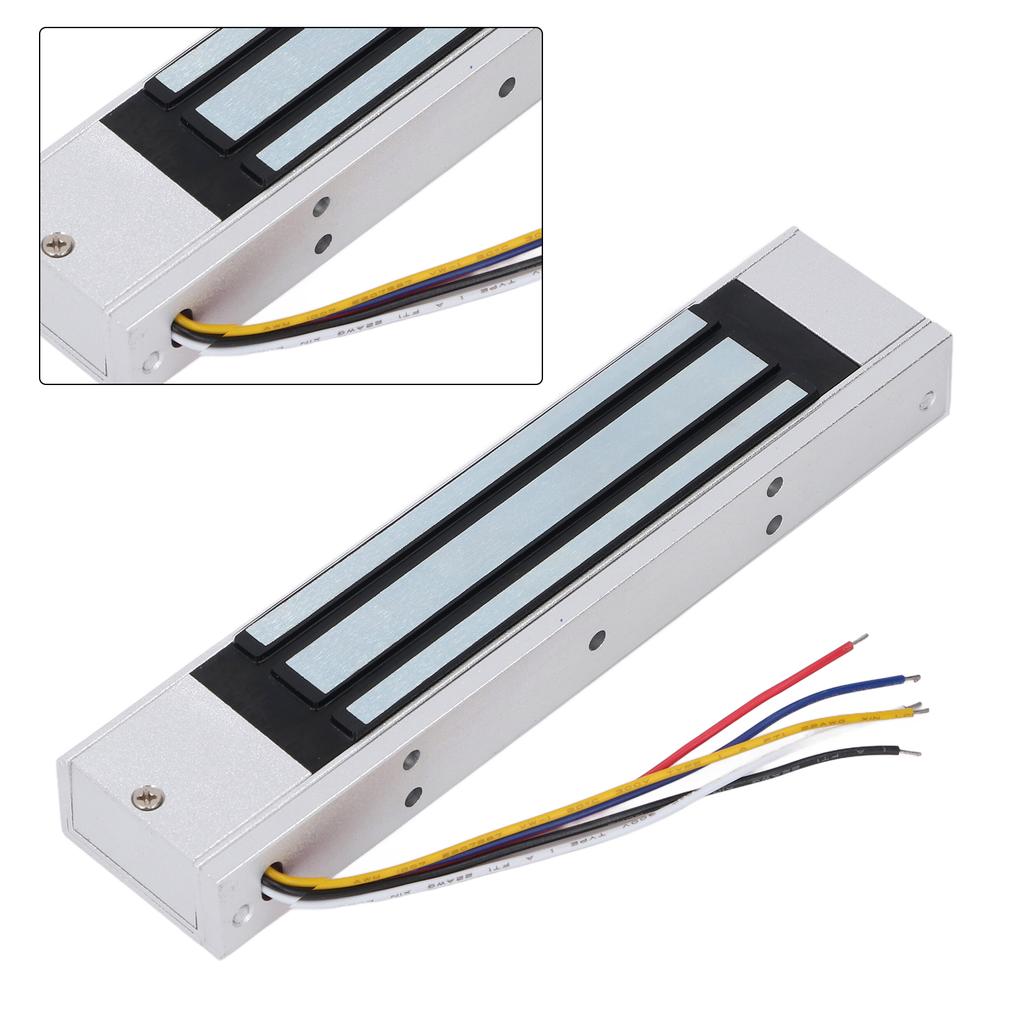 Electric Magnetic Lock 180KG 350lbs DC 12V NC Mode Five Wire Electromagnet Lock for Single Door Access Control System