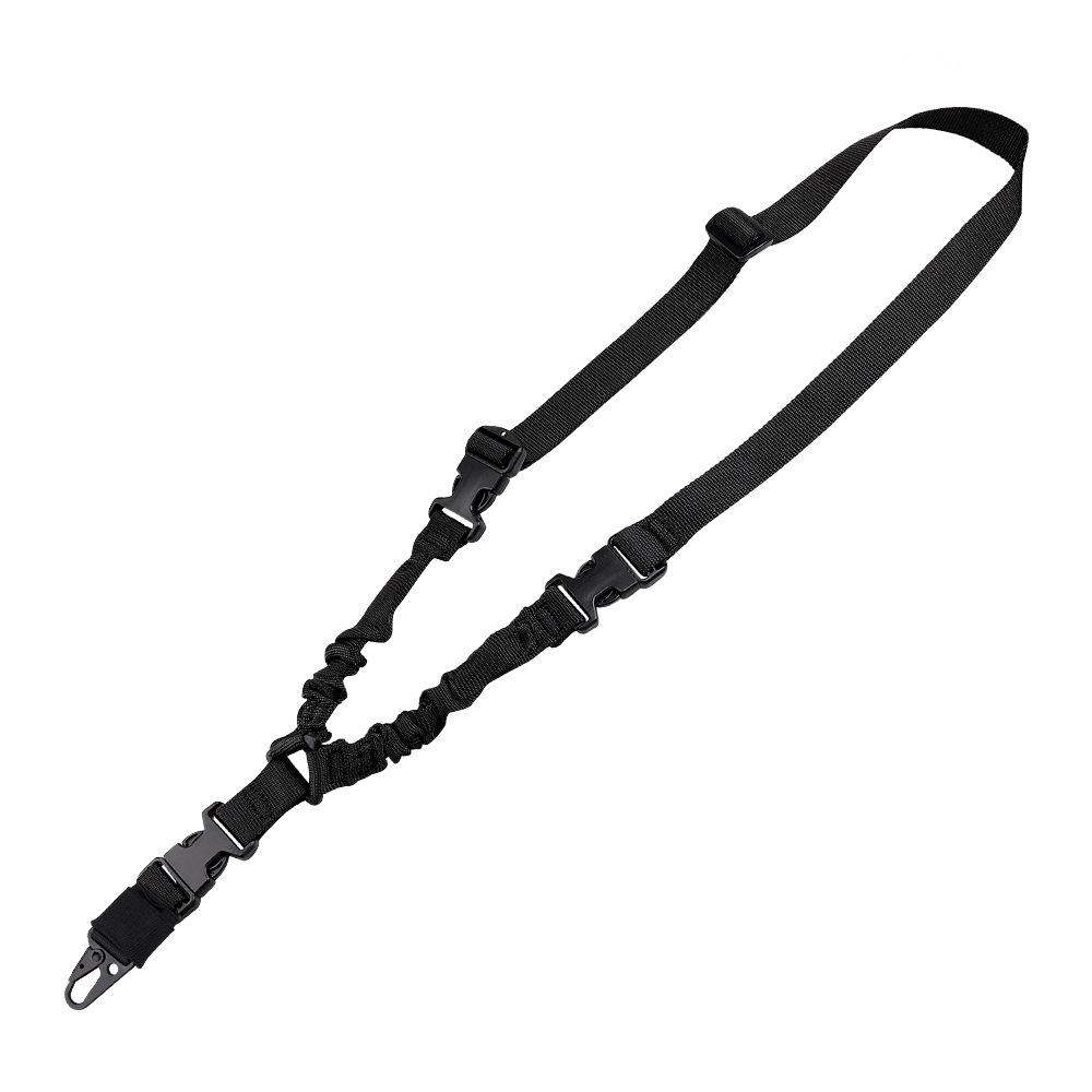 Tactical Gun Single Point Sling Adjustable Bungee Rifle Shoulder strap length for Airsoft Hunting Accessories Strap M4