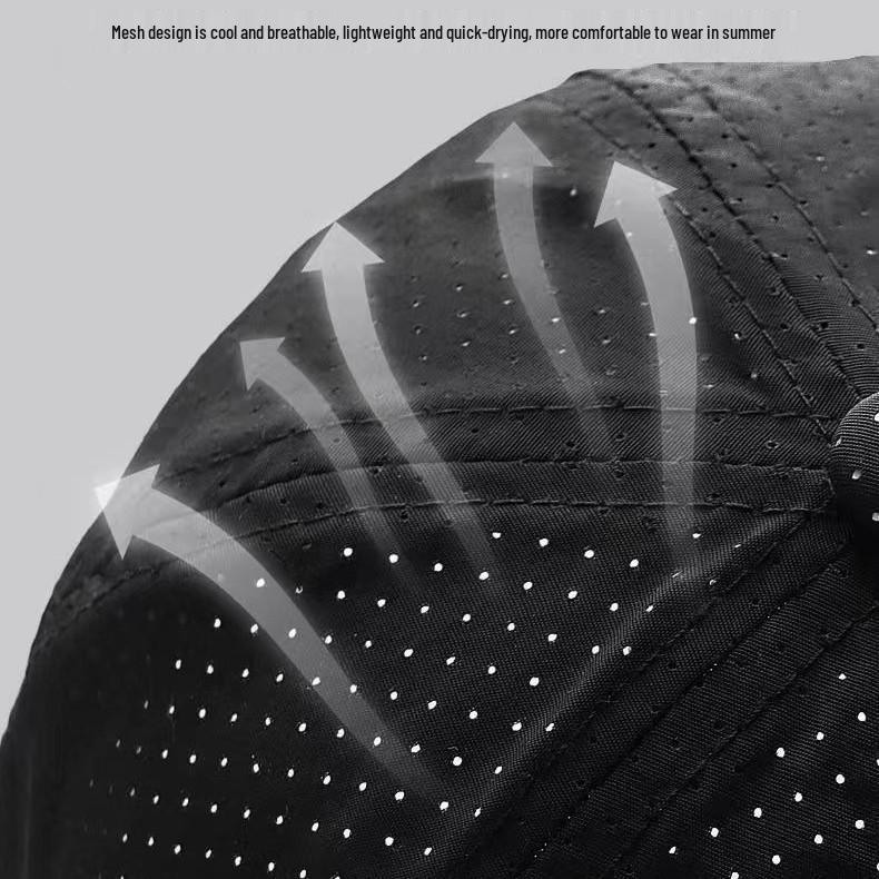 Men's Breathable Quick-Dry Summer Baseball Cap - Comfortable Outdoor Sun Protection Duckbill Hat