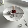 Ceramic Jewelry Storage Tray Creative Aromatherapy Candle Stand Desktop Storage Plate  Kitchen